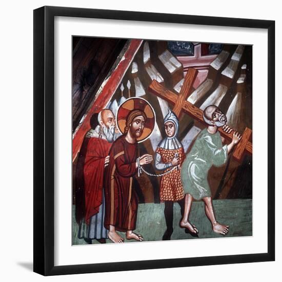 Simon Carrying the Cross, 1494-Philippos Goul-Framed Giclee Print