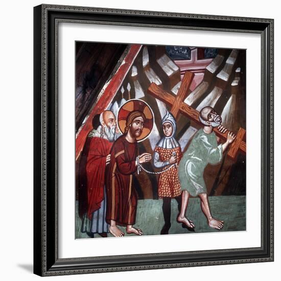 Simon Carrying the Cross, 1494-Philippos Goul-Framed Giclee Print