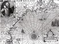 Map of the Coast of New England, Observed and Described by Captain John Smith (1580-1631) 1614-Simon de Passe-Giclee Print