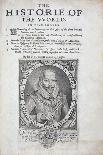 Title page from The Historie of the World by Sir Walter Raleigh, 17th century-Simon de Passe-Giclee Print