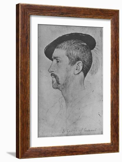 'Simon George of Quocoute', c1535 (1945)-Hans Holbein the Younger-Framed Giclee Print