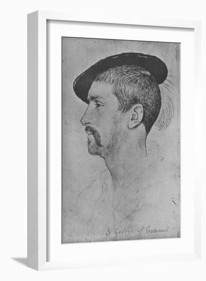 'Simon George of Quocoute', c1535 (1945)-Hans Holbein the Younger-Framed Giclee Print