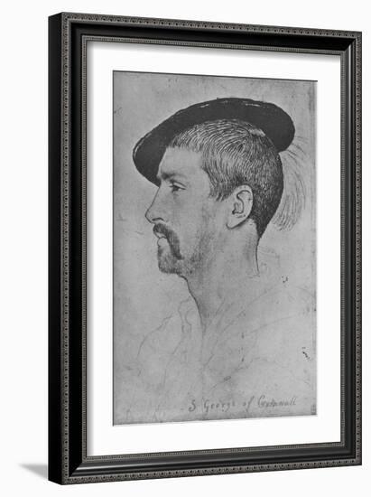 'Simon George of Quocoute', c1535 (1945)-Hans Holbein the Younger-Framed Giclee Print