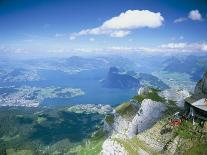 View from Mount Pilatus Over Lake Lucerne, Switzerland-Simon Harris-Photographic Print