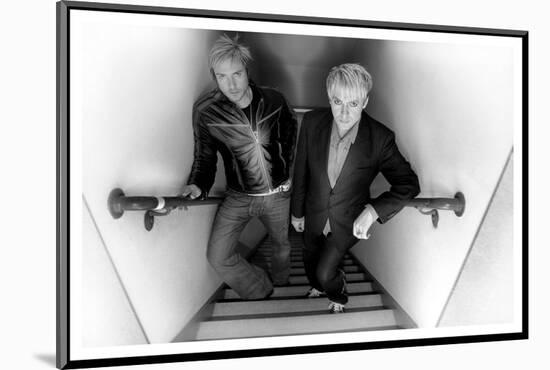 Simon le Bon and Nick Rhodes of Duran Duran Backstage at the Jay Leno Show, La. October 2004-null-Mounted Photographic Print