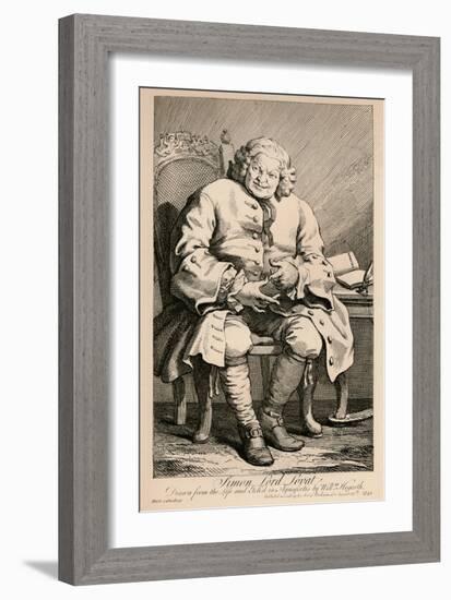 'Simon, Lord Lovat', 1746-William Hogarth-Framed Giclee Print