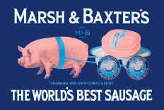 Marsh and Baxter's World's Best Sausage-Simon-Framed Art Print