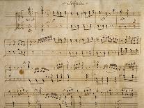 Handwritten Music Score of Elisa, 1830-Simon Mayr-Premier Image Canvas