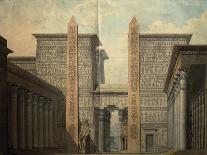 Set Design of the Temple of the Sun-Simon Quaglio-Framed Giclee Print