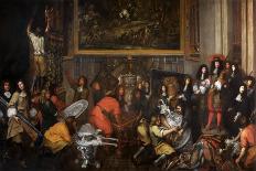 Louis XIV Visits the Manufacture Des Gobelins on October 15, 1667-Simon Renard de Saint-André-Framed Premier Image Canvas