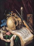 Still Life with a Globe, Books, Shells and Corals-Simon Renard De Saint-andre-Mounted Giclee Print