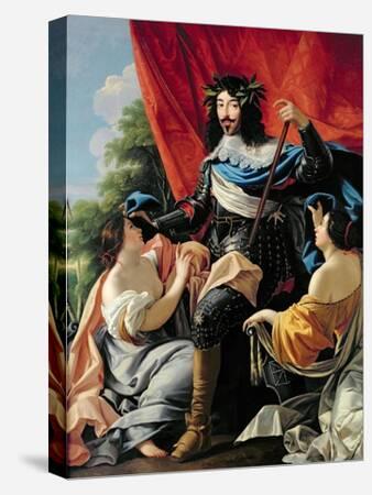 Louis XIII Crowned by Victory (Illustration) - World History