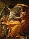 Polyhymnia, Muse of Eloquence, 17th Century-Simon Vouet-Framed Premier Image Canvas