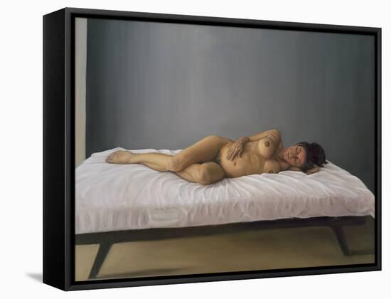 Simona Pregnant Lying Down, 2007-Peter Breeden-Framed Premier Image Canvas