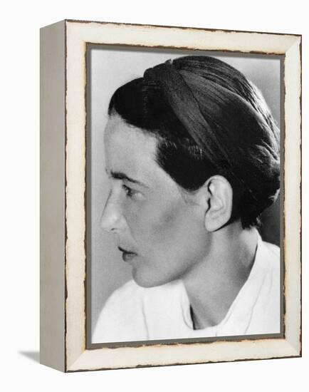 Simone De Beauvoir-null-Framed Stretched Canvas