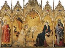The Annunciation and Two Saints (Annunciazione E Due Santi)-Simone Martini-Art Print