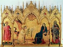 The Annunciation and Two Saints (Annunciazione E Due Santi)-Simone Martini-Art Print