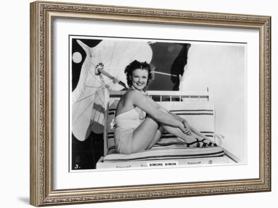 Simone Simon, French Film Actress, C1938-null-Framed Giclee Print