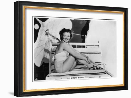 Simone Simon, French Film Actress, C1938-null-Framed Giclee Print