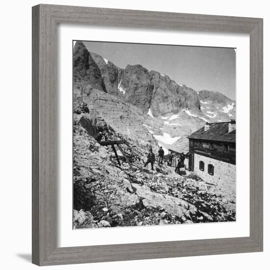 Simony Hut, Salzkammergut, Austria, C1900s-Wurthle & Sons-Framed Photographic Print