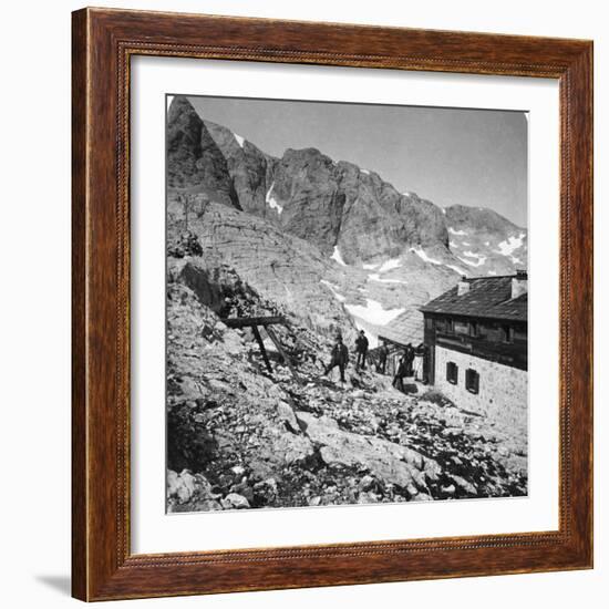 Simony Hut, Salzkammergut, Austria, C1900s-Wurthle & Sons-Framed Photographic Print