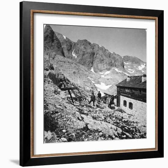 Simony Hut, Salzkammergut, Austria, C1900s-Wurthle & Sons-Framed Photographic Print