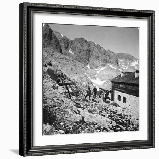 Simony Hut, Salzkammergut, Austria, C1900s-Wurthle & Sons-Framed Photographic Print