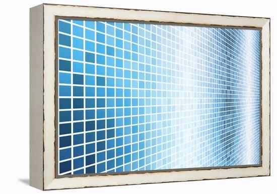 Simple And Clean Background Abstract In Grid-kentoh-Framed Stretched Canvas