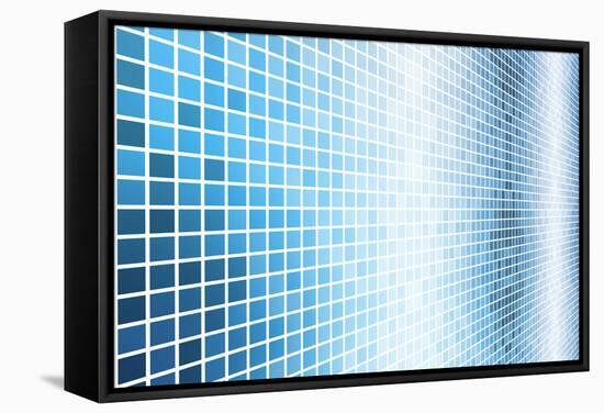 Simple And Clean Background Abstract In Grid-kentoh-Framed Stretched Canvas
