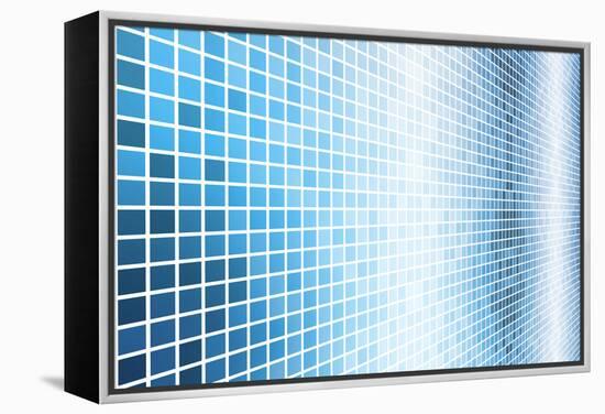 Simple And Clean Background Abstract In Grid-kentoh-Framed Stretched Canvas