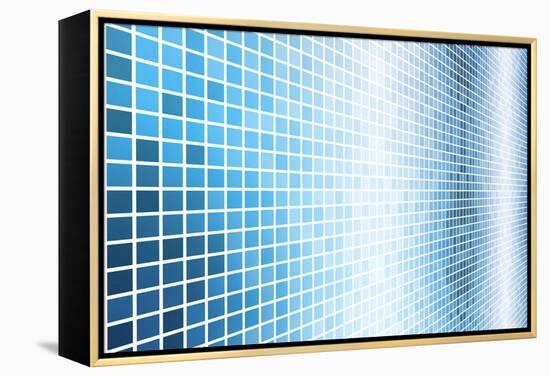 Simple And Clean Background Abstract In Grid-kentoh-Framed Stretched Canvas