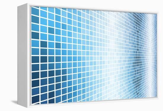 Simple And Clean Background Abstract In Grid-kentoh-Framed Stretched Canvas