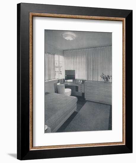 'Simple and practical lines characterise this bedroom', 1942-Unknown-Framed Photographic Print