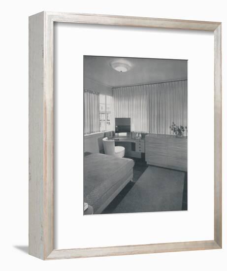 'Simple and practical lines characterise this bedroom', 1942-Unknown-Framed Photographic Print