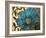 Simple Blue Garden I-Walt Johnson-Framed Art Print