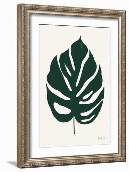 Simple Botanical V-Becky Thorns-Framed Art Print