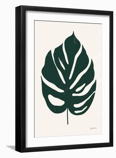 Simple Botanical V-Becky Thorns-Framed Art Print