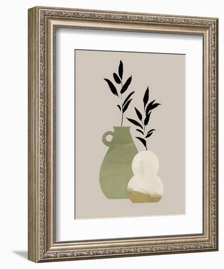 Simple Bud Vases II-Jacob Green-Framed Art Print