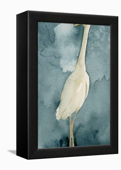 Simple Egret II-Emma Caroline-Framed Stretched Canvas