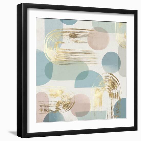 Simple Geometric I-Emma Peal-Framed Art Print