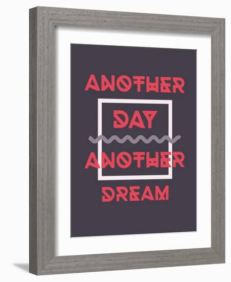 Simple Geometric Motivational Poster-Vanzyst-Framed Art Print