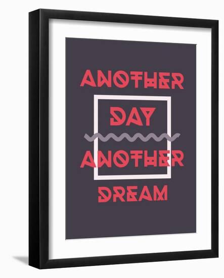 Simple Geometric Motivational Poster-Vanzyst-Framed Art Print