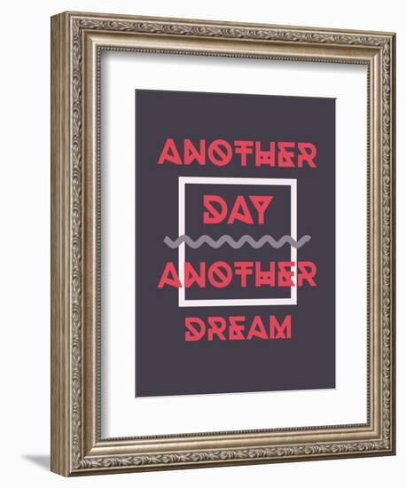 Simple Geometric Motivational Poster-Vanzyst-Framed Premium Giclee Print