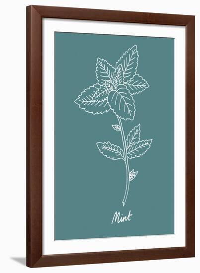 Simple Herb - Mint-Clara Wells-Framed Giclee Print