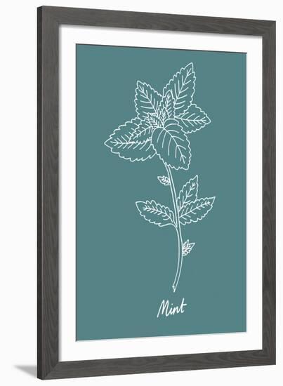Simple Herb - Mint-Clara Wells-Framed Giclee Print