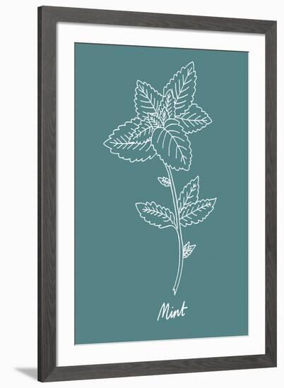 Simple Herb - Mint-Clara Wells-Framed Giclee Print