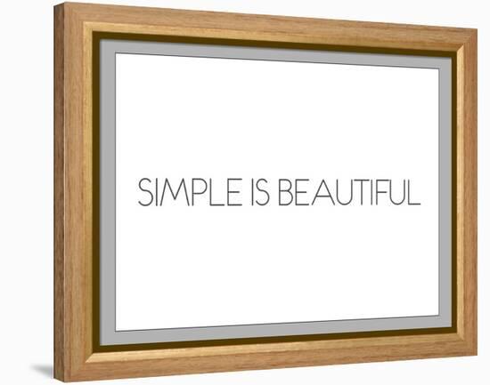 Simple Is Beautiful-null-Framed Stretched Canvas