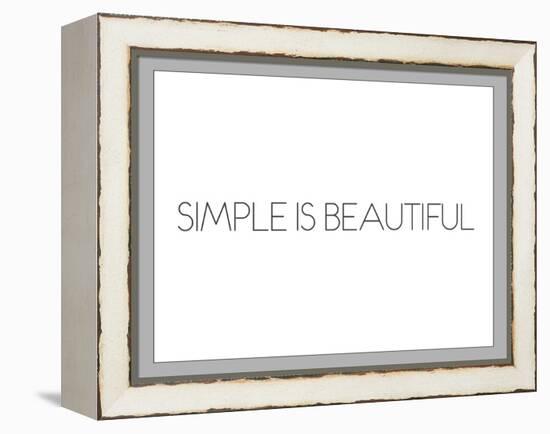 Simple Is Beautiful-null-Framed Stretched Canvas