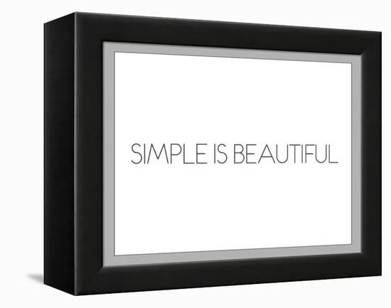 Simple Is Beautiful-null-Framed Stretched Canvas