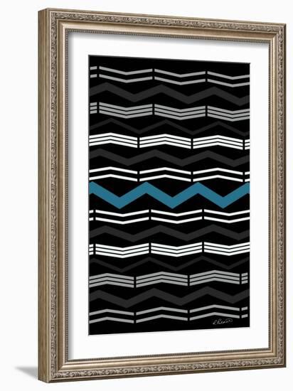 Simple Lines Black-Ruth Palmer-Framed Art Print